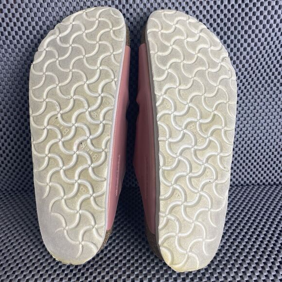 Birkenstock Arizona Sandals 37 L6 m4 Pink Adjustable Strap Made In Germany - Picture 13 of 13